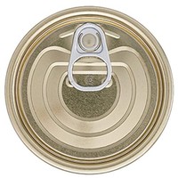 Vente en gros #300 Couvercles de boîtes de conserve 73mm pour le thon TFS Couvercles à ouverture facile Fermetures de bouteilles et Tops