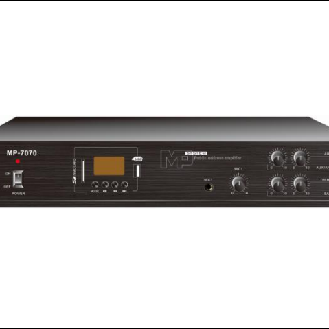 High Power Audio Signal Booster Adjustable Preamp Amplifier for Public Address Sound System Conference Hall School
