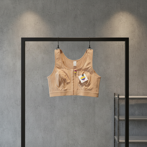 Sujetadores postquirúrgicos para <span class=keywords><strong>mastectomía</strong></span> con cierre frontal de 3 o 4 hileras de ganchos, sin aros, de compresión y con tirantes ajustables para mujer - Product Image 6