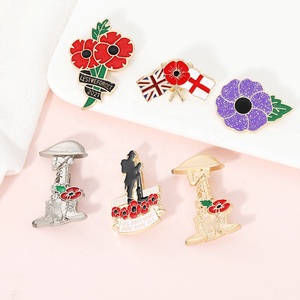 Spilla <span class=keywords><strong>di</strong></span> fiori rossi della <span class=keywords><strong>regina</strong></span> Kate nuovo stile <span class=keywords><strong>di</strong></span> moda con spille artigianali in metallo smaltato - Product Image 2