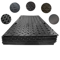 Tapis de protection au sol en matériau HDPE Couleur noire 1220mm x 2440mm Épaisseur du tapis 12.7mm