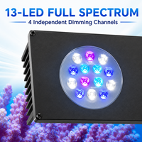 SKYNUO LG40 Lumière LED Corail 4 Canaux Spectre Complet Bluetooth Modèle Lever & Coucher du Soleil pour Petits Aquariums