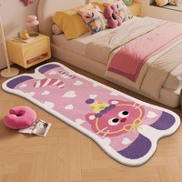 Tapis de sol de voiture modernes en polyester imitation cachemire, fabriqués à la machine, à poils moyens bouclés, antidérapants, résistants aux taches, lavables, motif dessin animé/anime, pour la maison