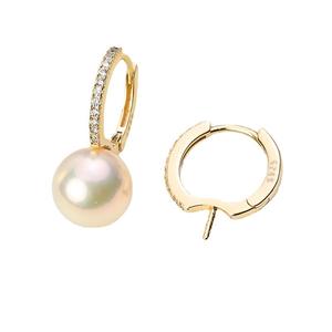 Accesorios de Plata S925 para DIY con Perlas, Precioso Soporte Vacío para Perlas Redondas de 8-11mm, 20829, Broche para Oreja, Joyería Artesanal Chapada - Product Image 3