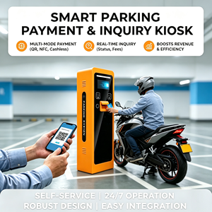 เครื่องจ่ายบัตรจอด<span class=keywords><strong>รถ</strong></span>อัตโนมัติพร้อมเครื่องพิมพ์บาร์โค้ดสำหรับระบบควบคุมการเข้าออกทางเข้าลาน<span class=keywords><strong>จอด</strong></span><span class=keywords><strong>รถ</strong></span>แบบกั้น - Product Image 1