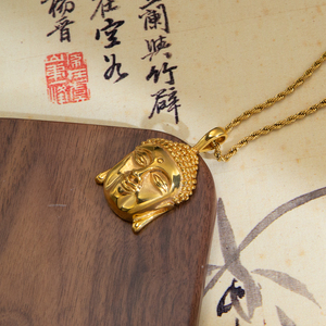 จี้พระพุทธรูปสแตนเลส  <span class=keywords><strong>พระ</strong></span>พุทธรูปไทย  สร้อยคอชุบทองสำหรับผู้ชาย ของขวัญ - Product Image 6