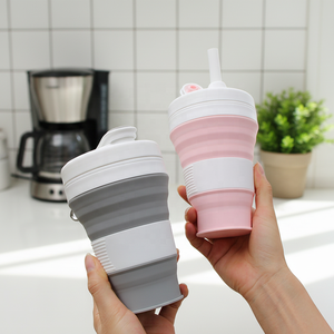 Nouvelle Tasse en Silicone Pliable de Luxe Moderne, Résistante aux Hautes Températures et à la Poussière, de Qualité Alimentaire, Anti-Fuite, Sans BPA, avec Couvercle - Product Image 3