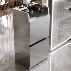 New Multi-Layer Stainless Steel Storage <b>Tool</b> Cabinet for Hair Salons Haircut Furniture for Barber Shops - Product Image 3