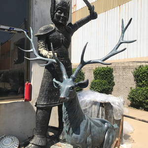 Profesional <span class=keywords><strong>venado</strong></span> bronce estatua tamaño para la decoración al aire libre - Product Image 2