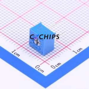 Resistencia Ajustable/Potenciómetro 3362P-1-501LF, Componente de Orificio Pasante (THT)-3P, Resistencia de 7x6.6mm, 500 Ohm, 10%, 500mW, 100ppm ℃ - Product Image 1