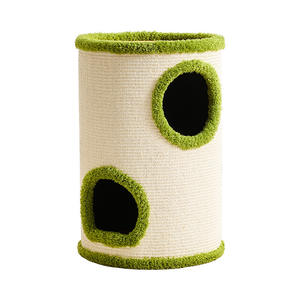 Lit pour chat en sisal de luxe moderne, combinaison griffoir, durable, résistant à l'usure, design hiver chaud, en carton pour plusieurs chats - Product Image 5