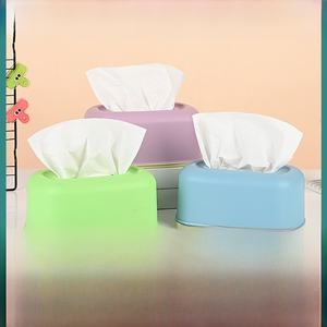 Medium-<b>Large</b> Frosted Curved Tissue <b>Box</b> <b>Plastic</b> Printing Logo Household Sundries Product - Product Image 3