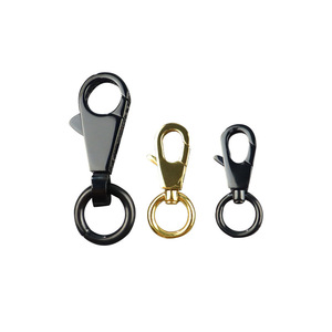 Llavero de mosquetón redondo de acero inoxidable de 4.7x1.5cm para bolsos y ropa, gancho de metal resistente. - Product Image 4