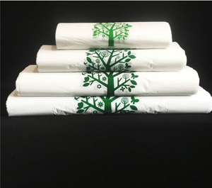 PLA Biodegradable Bag Biodegradable Bags Custom Plastic Pla Biodegradable Shopping T-Shirt Bag - Product Image 3