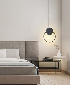 Simig éclairage commercial noir vertige lampara colgantea unique en aluminium led linéaire suspendus pendentif lumière <span class=keywords><strong>lampe</strong></span> - Product Image 3