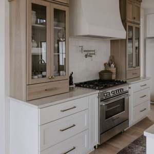 Modern Style High Quality Complete <b>Kitchen</b> Cabinets Set Island MDF Carcase <b>Faucet</b> Hinge Accessories Including Artificial Marble - Product Image 3