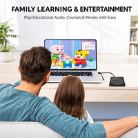 Lecteur DVD/CD externe portable Aigo G100 USB-C USB 2.0 Plug and Play Graveur DVD-RW pour ordinateur portable et PC – Expédition rapide