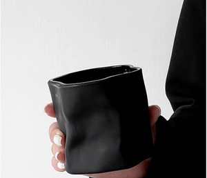 <span class=keywords><strong>Bicchiere</strong></span> in Vetro Nero dalla Forma Irregolare, Tazza per <span class=keywords><strong>Caffè</strong></span> e Bevande Fredde, Vendita Calda - Product Image 6