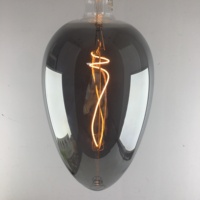 Ampoule LED Edison en forme de balle, fumée foncée, 4W, 220-240V, E27, filament doux vintage, lumière décorative résidentielle SMD