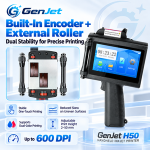GenJet Handgehaltener Großschrift-Tintenstrahldrucker mit 50 mm Druckhöhe für Karton Chargendatum Logo QR-<span class=keywords><strong>Code</strong></span> und Barcode-Markierung - Product Image 3