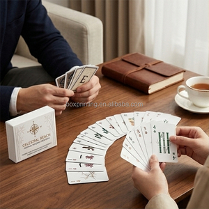 <span class=keywords><strong>Jeu</strong></span> de cartes personnalisées de haute qualité, Mahjong, Poker, Publicité, Design de <span class=keywords><strong>jeu</strong></span>, Instructions manuelles, Ensemble de quatre cartes - Product Image 2