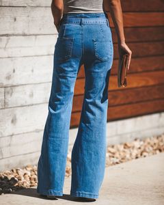 <span class=keywords><strong>H</strong></span>-997 Pantalones <span class=keywords><strong>Vaqueros</strong></span> Vintage de Cintura Alta para Mujer, Talla Grande, Corte Acampanado, Estilo Bell Bottom - Product Image 5