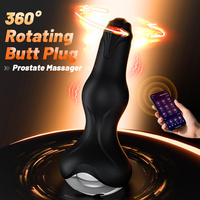Plug anal vibrant et oscillant en silicone contrôlé par application, pour massage de la prostate, jouet intime à télécommande pour hommes, femmes et couples