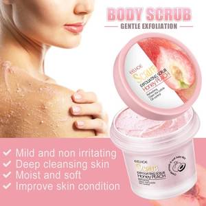 Exfoliante corporal Mousse <span class=keywords><strong>Peeling</strong></span> Gel Melocotón Exfoliante corporal Eliminación profunda Limpieza de la piel del pollo Hidratar Blanquear la piel Crema exfoliante - Product Image 2