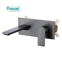 Robinet de lavabo encastré à poignée unique Frascio CE, fabriqué en laiton, pour hôtel ou usage domestique, robinet de lavabo de luxe