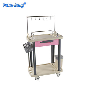 Peter Deng Infusion Cart 600x480x980mm 5 Layers With Drawer And Hooks For Hospital Use - Product Image 4