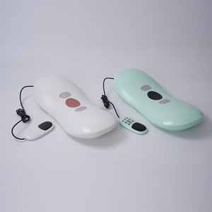Waist Massager <b>Vibration</b> Heating Air Pressure EMS Microcurrent Timed <b>Remote</b> <b>Control</b> Plug-In Green White Black Lower Back - Product Image 1