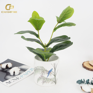 กระถางต้นไม้เซรามิกทาสีนกสไตล์นอร์ดิกสำหรับปลูกต้นไม้ในร่มและกลางแจ้ง - Product Image 2