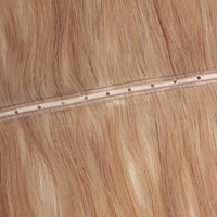 Prix de gros 13a Cheveux russes d'un seul donneur, double tirage, cuticules alignées, extensions invisibles effet peau, trame papillon, trame XO Hole