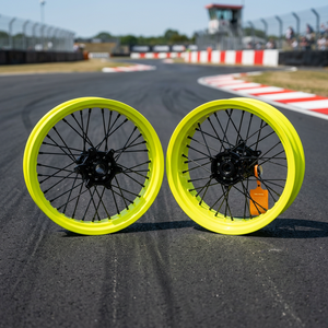 Juego de Ruedas Delanteras y Traseras para Motocicleta, Llantas GLM de Aleación de Aluminio de 16/17 Pulgadas, Supermotard para <span class=keywords><strong>Honda</strong></span> CR250 CRF450R - Product Image 1