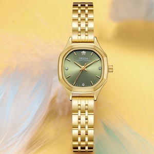 นาฬิกาข้อมือผู้หญิงแฟชั่น ดีไซน์เฉพาะกลุ่ม หน้าปัดเล็ก หรูหราเบาๆ ขายส่งจากโรงงาน สายเหล็กทรงข้าวหลามตัด นาฬิกาควอตซ์ - Product Image 4