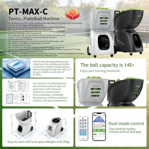 Mesin Pelontar Bola Tenis PUSUN PuShang Profesional Portabel Sederhana PT- Outdoor Kontrol APP Mesin Latihan Tembak Bola Tenis - Product Image 3