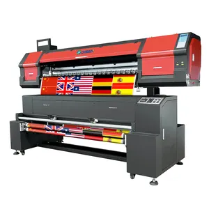 DISEN 2.2m 1.8m Large Format Flag Fabric Printer Digital Banner sublimation roll feather flag printer printing machine