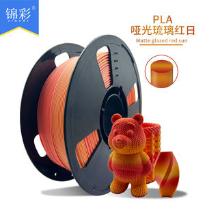 เส้นพลาสติกสำหรับเครื่องพิมพ์สามมิติ Jinccai PLA Matte Gradient หลายสี ขนาด 1.75 มม. +/-0.02 มม. คุณภาพสูง สีสันสดใส น้ำหนัก 1 กก. แบบอัดรีด - Product Image 3