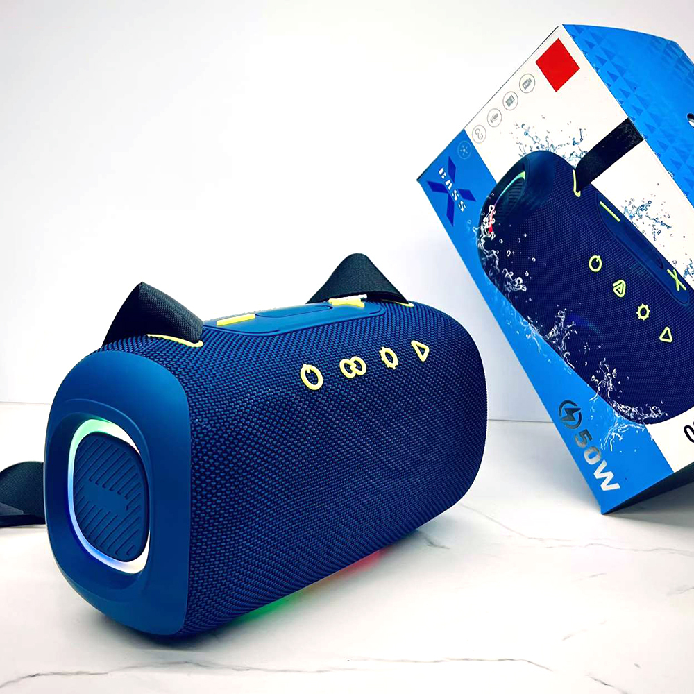 S660 New Super Bass High Power Blue-tooth Waterproof Speaker Outdoor Portable Woofer Fabric Speaker with RGB Light & Carry Strap · image 4