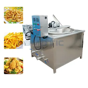 High Quality Automatic Groundnut Chicken Potato Chips Fries Bread Stick Deep Fryer Cooker