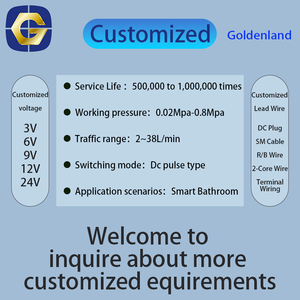 Goldenland Solenoid darbeli vana 2 yollu 3V DC, akıllı ev musluk ve pisuar floş için düşük güç, G1/2 "fabrika SDF-S209C plastik - Product Image 4