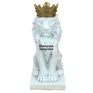 Scandinavian Modern Handmade Eco-friendly Lion Resin Figurine <strong>Christmas</strong> Home Decor Animal <strong>Artwork</strong> - Product Image 2