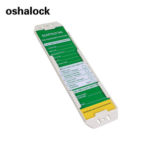 ความปลอดภัยนั่งร้านป้องกันแท็กที่มีป้ายความปลอดภัยพีวีซี (ผู้ถือแทรกและปากกามาร์กเกอร์) - Product Image 5