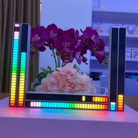 Barre lumineuse LED 12V en aluminium à 32 bits, capteur de spectre audio RGB, contrôle vocal, musique, rythme lumineux, ambiance, nouveau