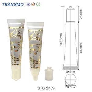 Tube personnalisé OEM et ODM avec embout pour les soins de la peau, tube rond souple vide à presser pour gel et sérum - Product Image 2