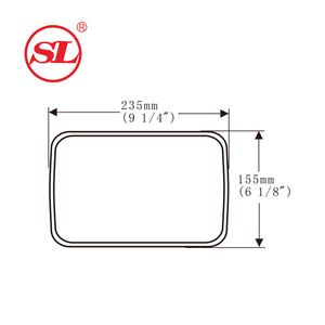 SL-536 per il camion <span class=keywords><strong>interno</strong></span> 5/16 universale del filetto SL-536 lo specchietto <span class=keywords><strong>retrovisore</strong></span> 235x155mm - Product Image 3
