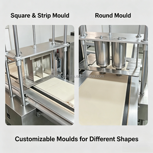 Machine professionnelle haute performance pour la fabrication de feuilles de pâte rondes et carrées pour raviolis, wontons et samosas - Product Image 3