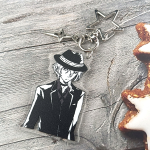 พวงกุญแจโลหะ Dazai Osamu และ chuuay จากอนิเมะ BSD <span class=keywords><strong>bungou</strong></span> <span class=keywords><strong>stray</strong></span> - Product Image 6