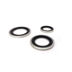 High Quality Custom NBR Metric self centering white zinc plating Hydraulic joint sealing combination compound gasket