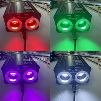 Kit d'éclairage LED à fibre optique RGB 32W à double port, effet ciel étoilé scintillant et étoile filante, avec couleurs d'émission RGBW et contrôle par application